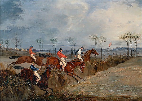 Scenes From a Steeplechase- Another Hedge 1845