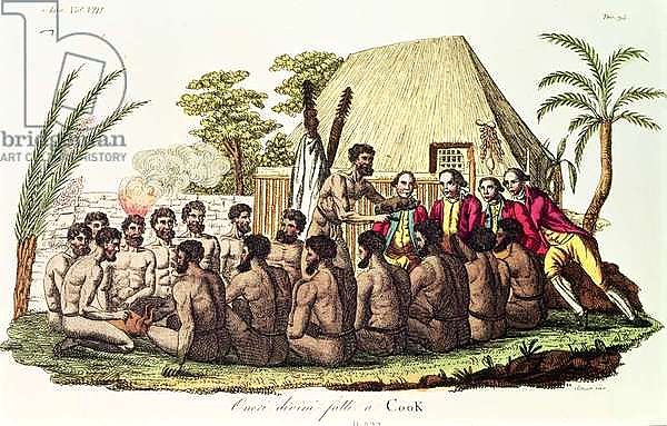 Divine Offerings Made to Captain Cook in the Sandwich Islands