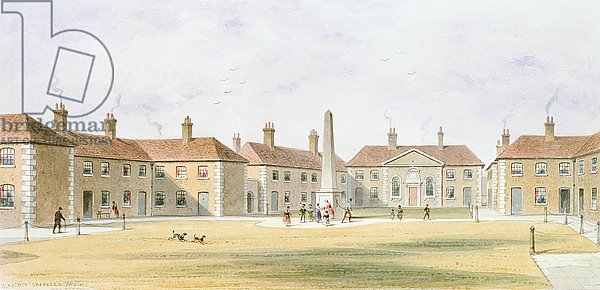 View of Charles Hopton's Alms Houses, 1852