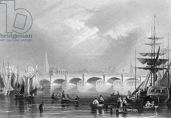 New Bridge and Broomielaw, Glasgow, c.1840