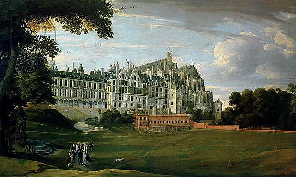 Infanta Isabella Clara Eugenia Strolling in the grounds of the Palace in Brussels