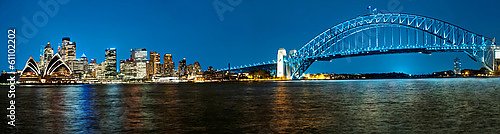 Австралия, Сидней. Ночная панорама города