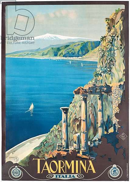 Poster advertising Taormina, c.1927