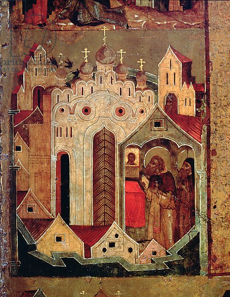 Постер Школа: Русская 17в. The Vision of St. Sergius of Radonesh, 1640s