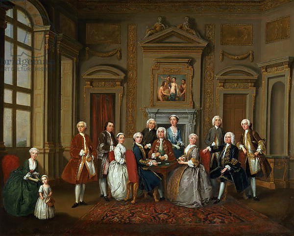 A Family in a Palladian Interior, 1740
