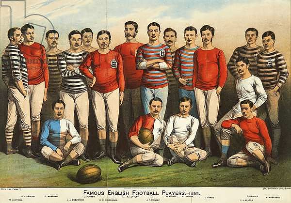 Famous English football players of 1881, from 'Boy's Own'