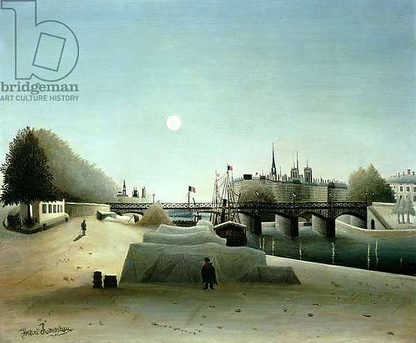A View of the Ile Saint-Louis from Port Saint-Nicolas, Evening, c.1888