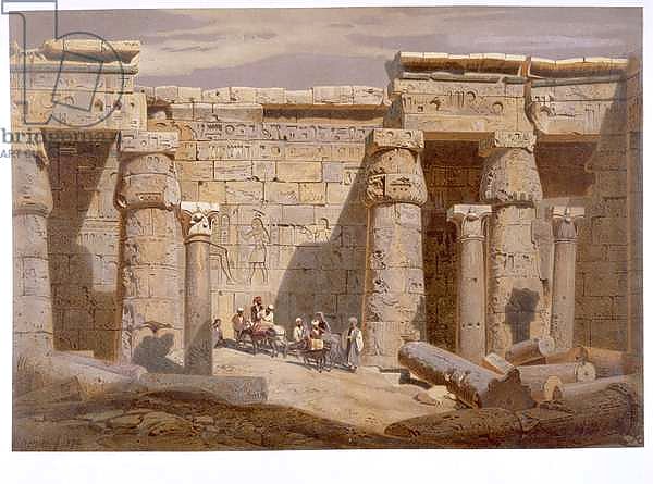 Temple of van Medinet, Thebes, 1874