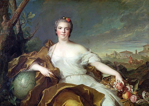 Louise-Elisabeth de France, as the element of Earth. 1750-1