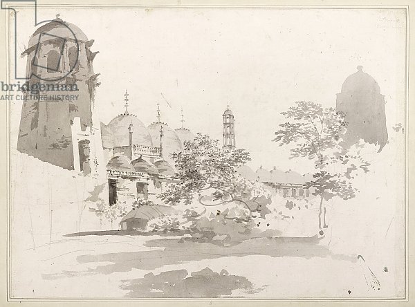 A View of the Cuttera Built by Jaffier Cawn at Murishidbad, c.1781