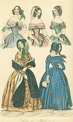 Постер Fashions for March 1844