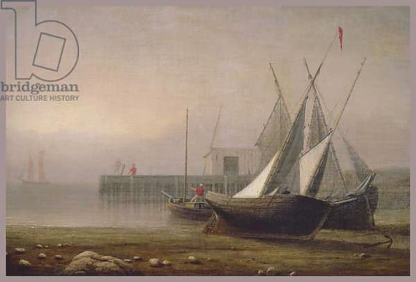 Fishing Boats at Low Tide, c.1850s