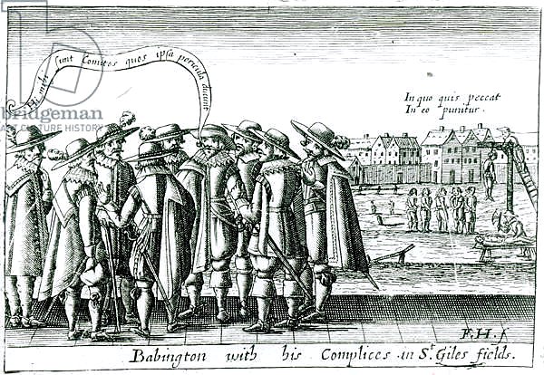 Babington with his Complices in St. Giles Fields, 1586