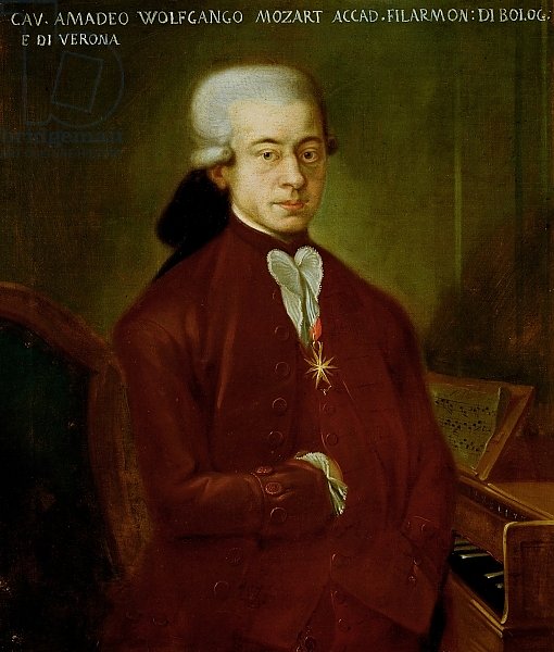 Portrait of Wolfgang Amadeus Mozart after 1770