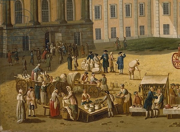 Market in the Alter Markt, Potsdam, 1772