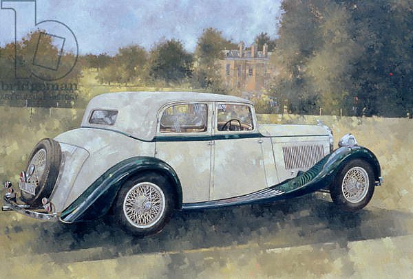 The Green and White Bentley at Althorp