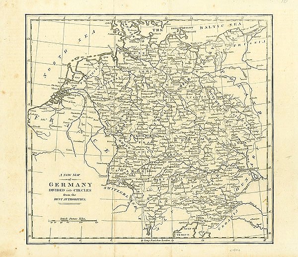 Карта Германии, 19в. 1