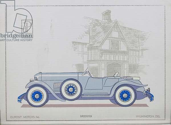 DuPont Motor Cars: Speedster, 1921