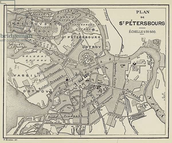Plan de St Petersbourg