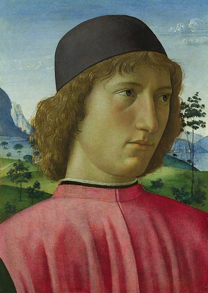 Портрет молодого человека в красном