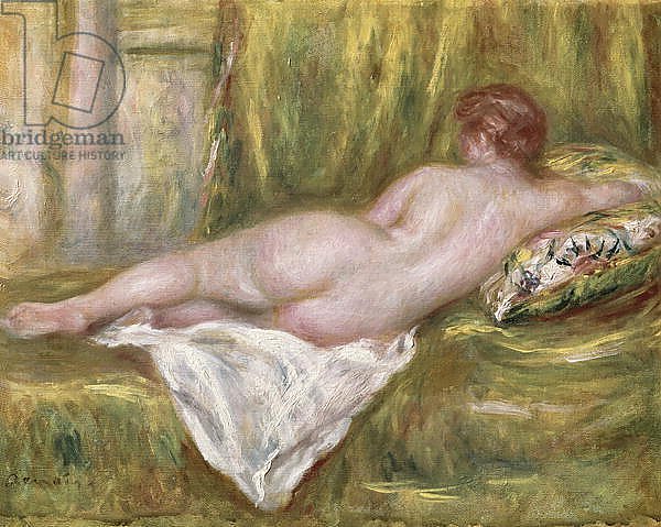 Reclining Nude from the Back, Rest after the Bath, c.1909
