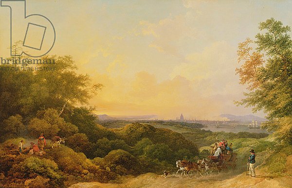 The Evening Coach, London from Greenwich, 1805