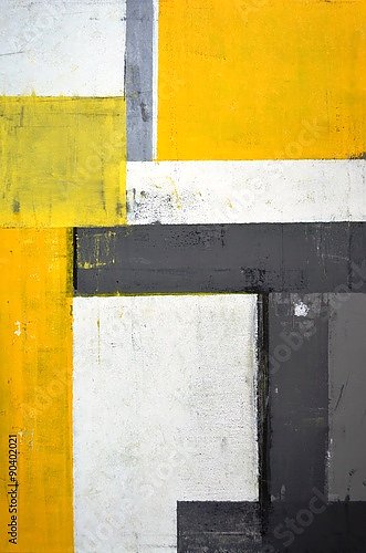 Серо-бело-жёлтая геометрическая абстракция