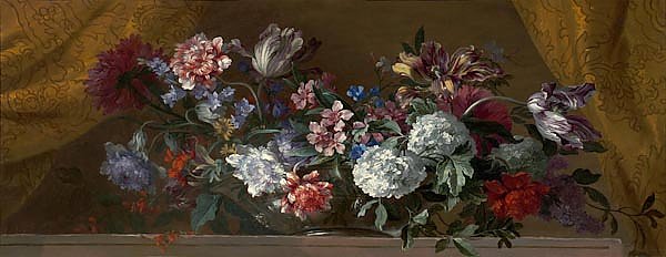 Цветы в стеклянной вазе 3