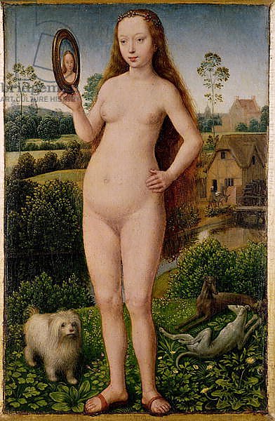 Vanity, central panel from the Triptych of Earthly Vanity and Divine Salvation, c.1485