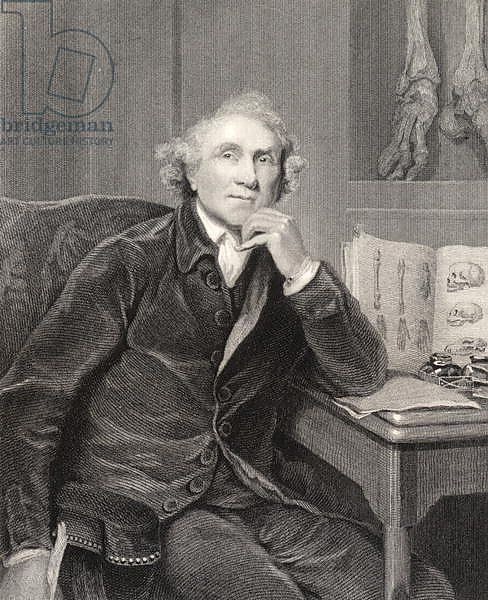 John Hunter, engraved by G.H. Adcock, from 'National Portrait Gallery, volume V', published c.1835