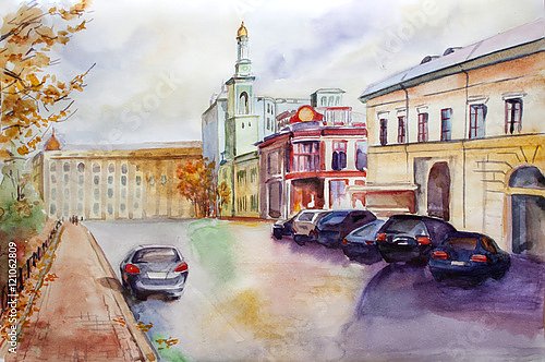 Украина, Киев. Городская улица 