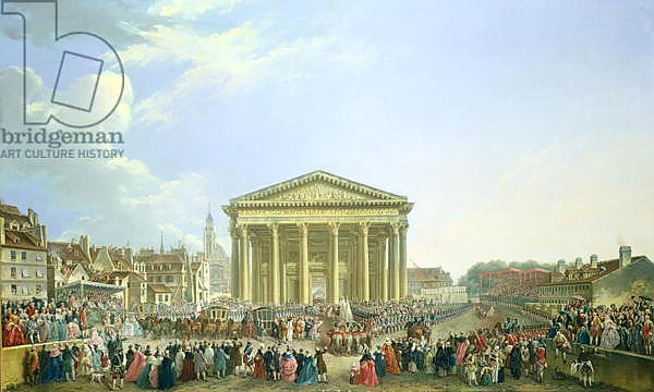 Ceremony of Laying the First Stone of the New Church of St. Genevieve in 1763, 1764