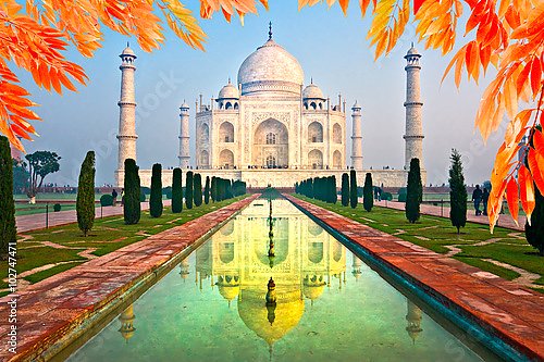Индия. Taj Mahal at sunrise, Agra, Uttar Pradesh