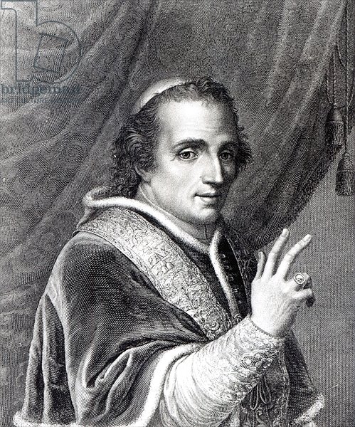 Pope Pius VII, engraved by Rafaello Morghen