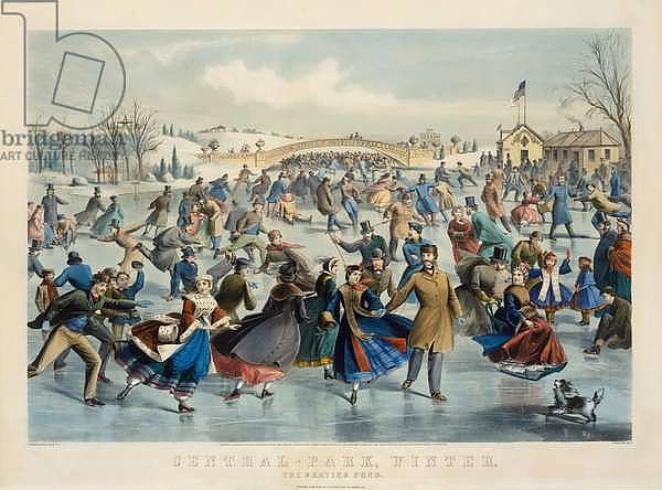 Central Park, Winter – The Skating Pond, 1862
