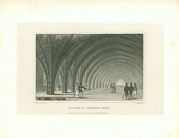 Interior of Fountains Abbey 1
