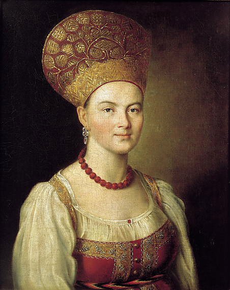 Портрет неизвестной крестьянки в русском костюме. 1784