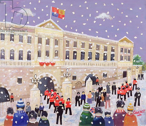 Snow at Buckingham Palace