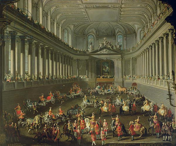 A Cavalcade in the Winter Riding School of the Vienna Hof, 1743 3