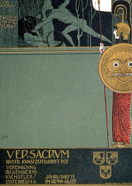 Cover of 'Ver Sacrum', depicting Theseus and the Minotaur