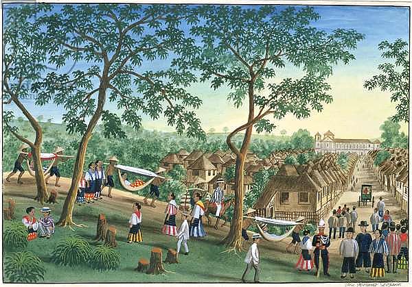 Outing to the Antipolo Fiesta, from 'The Febus Album of Views In and Around Manila', c.1845
