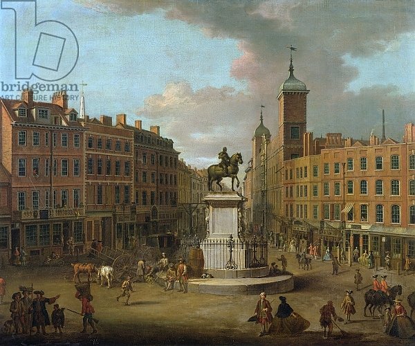 A View of Charing Cross and Northumberland House, 1746