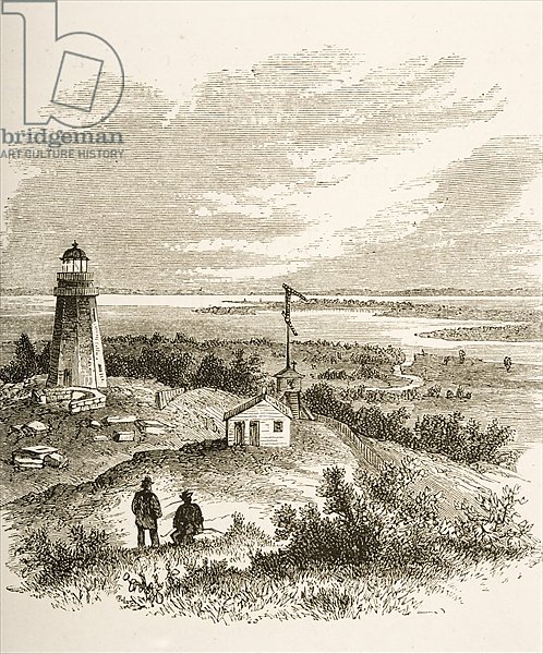 Sandy Hook New Jersey, seen from the lighthouse in the 1870s, c.1880