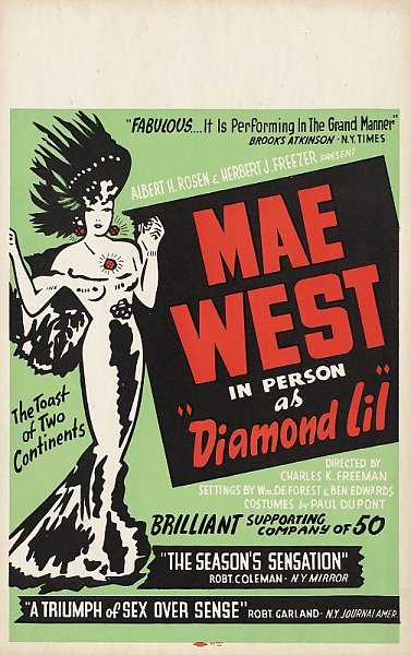Mae West in person as Diamond Lil