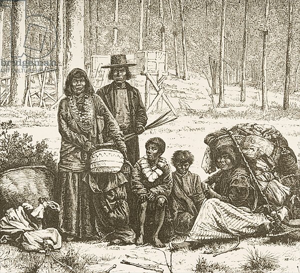Native American family group west of the Rocky Mountains, c.1880
