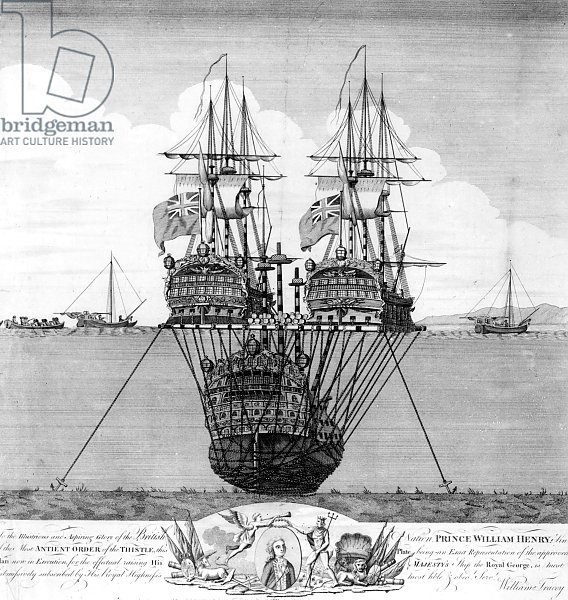 The Attempt made to Salvage the HMS Royal George, c.1783