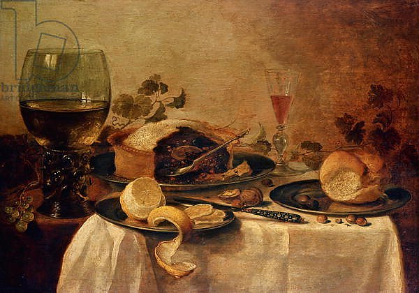 Still Life with Fruit Pie, 1635