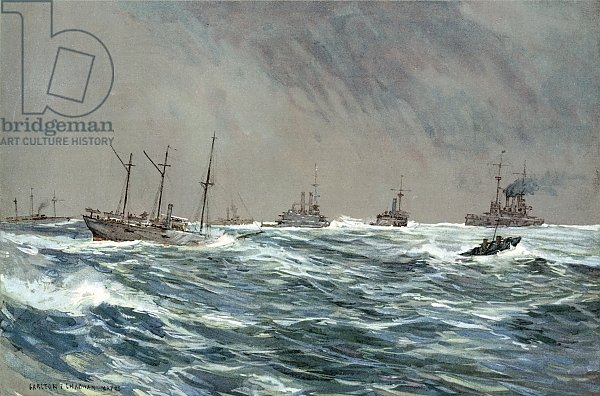 United States War-Ships in a Blow-Squally Weather off the Cuban Coast