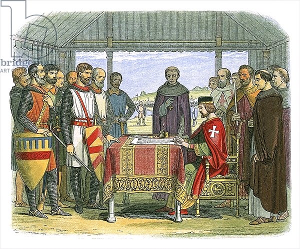 King John signs the Great Charter