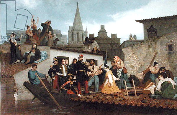 Napoleon III Visiting Flood Victims of Tarascon in June 1856, 1856